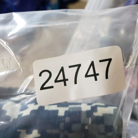 US Navy Shirt Mens Small Blue Gray Blouse Digital Camouflage Military Top Adult - Picture 9 of 9